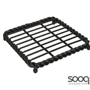 MIKASA GOURMET TRIVET FOR HOT PANS WITH ROPE DETAILING, WIRE, BLACK, 17.5 CM