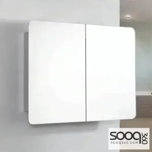 خزانة حمام مع مراة 80*60 سم