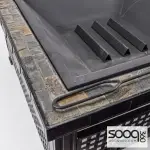 Wood-burning stove - BBQ grill 76*76cm
