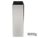 Stainless steel hanging wastebasket