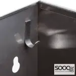 Stainless steel hanging wastebasket