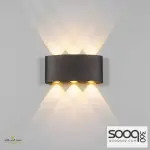 مصباح حائط سوبر فيترو 21 سم - أسود