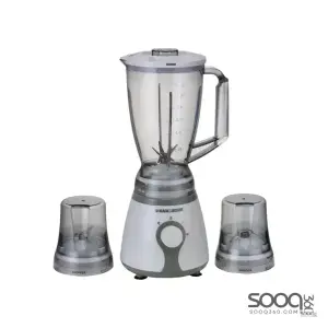 Black & Decker Blender with Chopper and Slicer - 300W, White BX275-B5