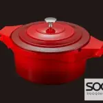 Royal 20cm Casserole Cooking Pot - Red