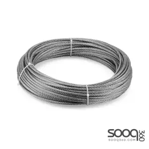 حبل فولاذ (سلة سقالة) 8 ملم 500 متر