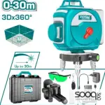 ليفل ليزر 3D خطوط خضراء من توتالTLL255267