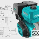 محرك بنزين 13 حصان من توتالTGEN1881