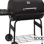 Mega Charcoal Grill with Side Table - 117*74*124 cm