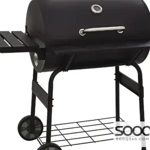 Mega Charcoal Grill with Side Table - 117*74*124 cm