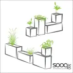 Ida Square Plant Pot 49.5*49.5*49.5 cm 57 Liters