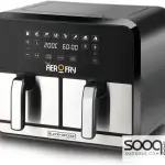 Black & Decker Digital Air Fryer, 2-Pack, 8L (4+4L), 1700W, DZAF1700-B5