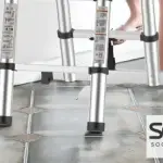 سلم تلسكوب مزدوج عدة مقاسات