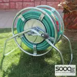 Mega 1/2 inch water hose with iron reel - 50 meters