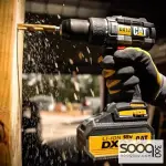 DX12درل شحن مع شاكوش 18 فولت مع بطاريتين 4 امبير 13مم كتربلر