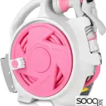 Retractable garden hose reel with 7 spray patterns