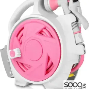 Retractable garden hose reel with 7 spray patterns