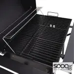 Mega Charcoal Grill with Side Table - 117*74*124 cm