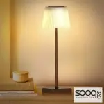Rechargeable solar table lamp, 3 colors