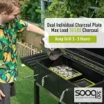 Mega Charcoal Grill 164*45.5*114 cm