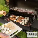Mega Charcoal Grill with Side Table - 117*74*124 cm