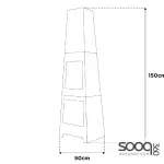 موقد حطب لاهاسيندا - مدفأة خارجية 150 سم