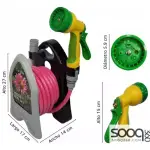 Roll Garden 10m Water Hose Set with Reel and Gun