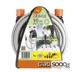 Clapper water hose with 10-meter hanger