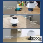Rechargeable solar table lamp