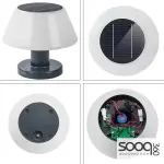 Rechargeable solar table lamp