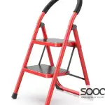 Two-step wide red ladder