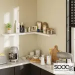 White decorative shelf, measuring 28*28*80cm