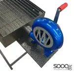 Charcoal grill with blower 30 * 80 cm