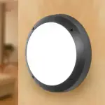 Fomajali 30cm Round Wall Lamp - Black