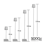 Luxury wireless rechargeable floor or table lamp
