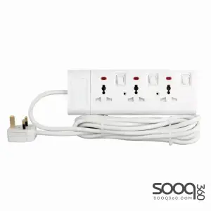 5-meter electrical extension cord - 3 outlets from Terminator