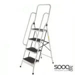 White ladder, 4 wide steps