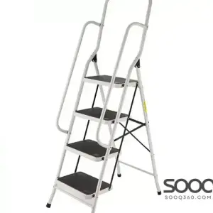 White ladder, 6 wide steps