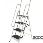 White ladder, 5 wide steps