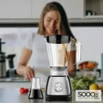 خلاط ميجا 500 واط مع مفرمة 1.6 لتر - اسود