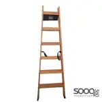 7-step wooden ladder