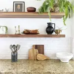 Decorative shelf, brown color, measuring 28*28*80cm