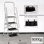 White ladder, 5 wide steps