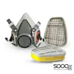 Double gas protection mask, N95 chemical respirator mask