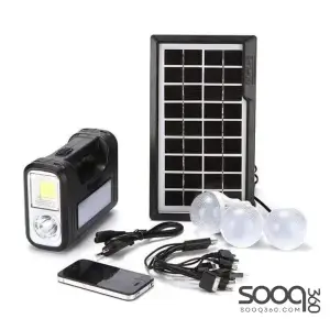Solar-powered lighting system with battery
