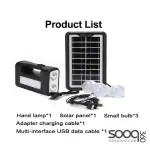 Solar-powered lighting system with battery