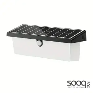 Solar-powered sensor wall lamp