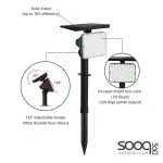 Waterproof solar garden light, 64 lights