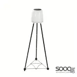 Solar-powered outdoor stand lamp