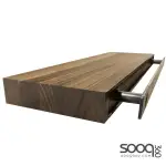 Decorative shelf, brown color, measuring 28*28*80cm