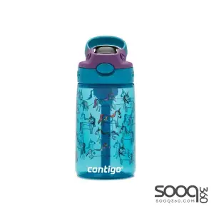 Sticla apa copii Contigo, Plastic, 420ml, Albastru/Violet